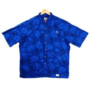 Joe Kealoha's Reyn Spooner Kansas City KC Royals Hawaiian Shirt Mens XXL MLB